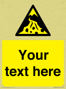 Custom Warning: Debris flow zone